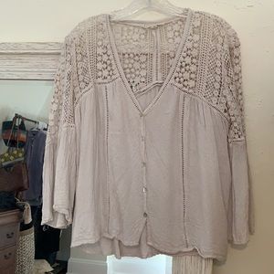 Lovestitch • Crochet Button Up Shirt • Size M